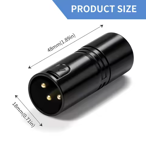 120 Ohm 3-Pin XLR/DMX Terminator Optimal Signal Termination Resistor for Lighting and Audio Systems 