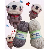 Cotton Sombre stonewashed yarn crochet knitting yarn thread diy