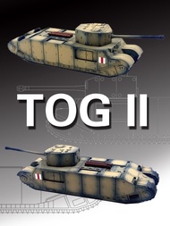 Tank World Handheld War TOG II TOG II Heavy Tank 1/144 Finished Model Ornaments