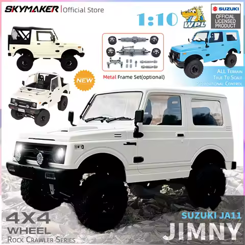 WPL 1/10 RC Car C74 C74-1 Suzuki Jimny Remote Control Car 4WD Off Road Climbing Car 2.4G Full Scale 