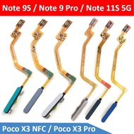 Fingerprint Sensor Scanner Touch ID Flex Cable Ribbon For Xiaomi Poco X3 Pro Redmi Note 9S 9 Pro 11S