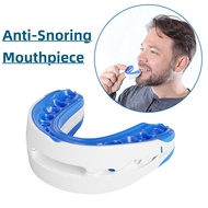 Anti-Snoring Mouthpiece Silicone Stop Snoring Apnea Guard Bruxism Tray Sleeping Aid with Adjustable 