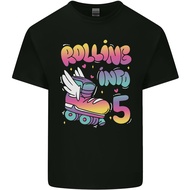 5Th Birthday Roller Skating 5 Year Old T-Shirt