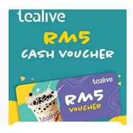 TEALIVE RM5 CASH VOUCHER