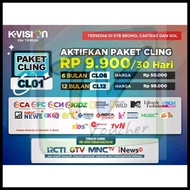 K VISION PAKET CLING 1TAHUN/360 HARI MNC GROUP K-VISION CL12 KODE 214