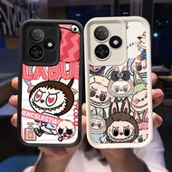 Q-94 Labubu Black white Case for Realme Note 50 Narzo C55 C51 C63 N63 N53 C53 N55 C51S