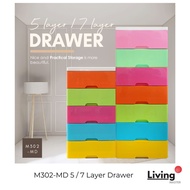 5 / 7 Layer Drawer Big Capacity Storage Drawer Clothes Organizer Storage Drawer Cabinet