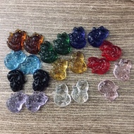 Ta fox stone pendant with 9 tails and 10 feng shui colors.