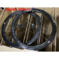 RUJIXU Bicycle wheel 700C High30/40/50mm Aluminium alloy Road Bike Front Rear wheelset 700x23-28c-32