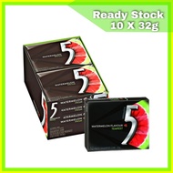 5 Gum Tempest 32g x 10 Chewing Gum / Sugar Free / Snacks WATERMELON 5