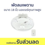 พัดลมเพดาน Hatari ขนาด 18 นิ้ว มอเตอร์คุณภาพสูง HE-C18M1(S) - พัดลม พัดลมติดเพดาน พัดลมแขวน พัดลมโคจ