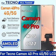 6.78" AMOLED LCD For Tecno Camon 40 Pro 5G LCD CM7 Display Screen Touch Digitizer Assembly For Camon