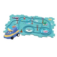 Rail Car Puzzle Durable and Funny Rail Car Track Toy Train Toys for Children Boys and Girls from 3 Years Old Train Track Set Car Track Toy relaxing