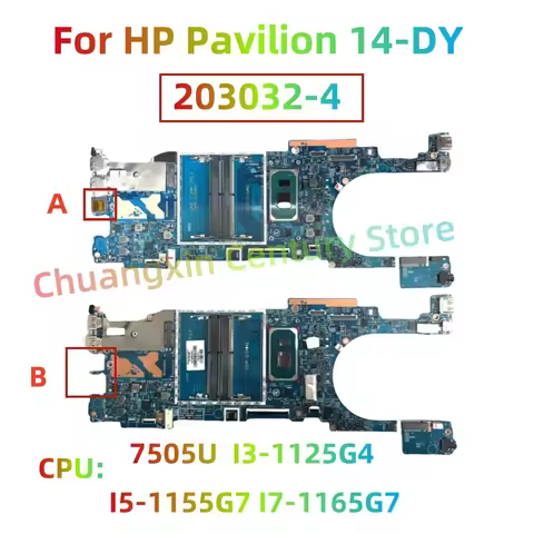 203032-2 203032-2N 203032-4 203032-3N motherboard For HP Pavilion 14-DY Laptop Motherboard with CPU 