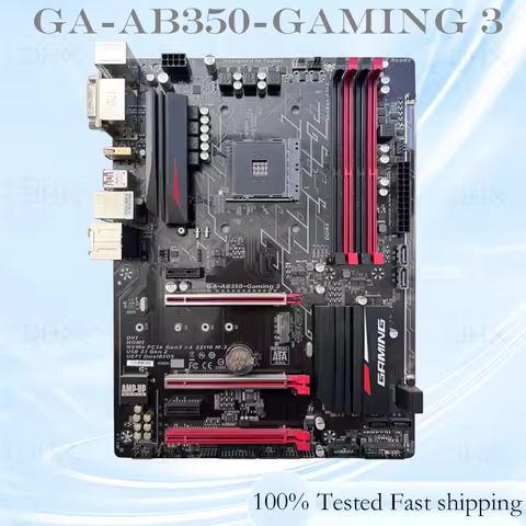 For GIGABYTE GA-AB350-GAMING 3 Motherboard Socket AM4 DDR4 64GB ATX Mainboard 100% Tested Fully Work