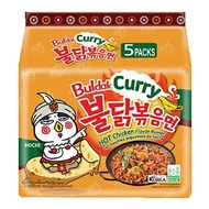 Samyang Buldak Curry Hot Chicken Flavor Ramen Instant Noodle [ Halal Certification ] 5X140G