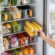 Kitchen Refrigerator Special Storage Box Crisper with Handle Food Grade Transparent Plastic Drawer Storage Box
