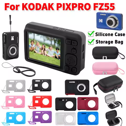For KODAK PIXPRO FZ55 Soft Silicone Protective Case Camera Body Cover Lightweight Digital Camera Cas
