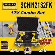 STANLEY COMBO KIT SCHI121S2FK/ ONE DRILL AND 1 IMPACT DRIVER/ COMBO SET/ 2 DRILLS