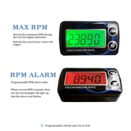 Waterproof Digital Engine Tach Hour Meter Tachometer Gauge Engine RPM LCD Display For Motorcycle Car Boat