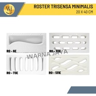 Roster Minimalis 20x40cm / Rooster / Keramik Trisensa