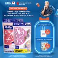 Combo Thực phẩm bảo vệ sức khoẻ DHC BIOTIN (30 ngày) + Bulgarian Rose Capsule (20 ngày) - Dạng viên