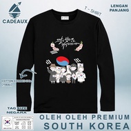 Long Sleeve T-Shirt SOUVENIR SOUTH KOREA 37 T-Shirt Cotton Combed 24s SOUVENIR PREMIUM GIFT
