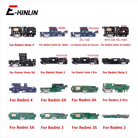 Micro USB Charging Charger Dock Port Flex Cable For Xiaomi Redmi 2 2A 4 Pro 3S 4A 4X 5A Note 2 4X Gl