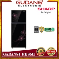 LEMARI ES 2 PINTU SHARP SJ 237 MG KULKAS SHARP SJ237MG