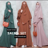 SALMA SET DRESS KHIMAR NIQOB/CADAR / GAMIS SYARI