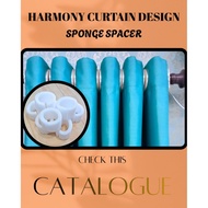 HARMONY CURTAIN DESIGN | CURTAIN SPONGE SPACER FOR THE RIPPLE EYELET / FOLD CURTAIN