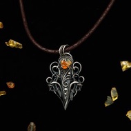 【珍藏系列】墨西哥火歐泊 帶多色火彩 925純銀墜飾_巴洛克序曲