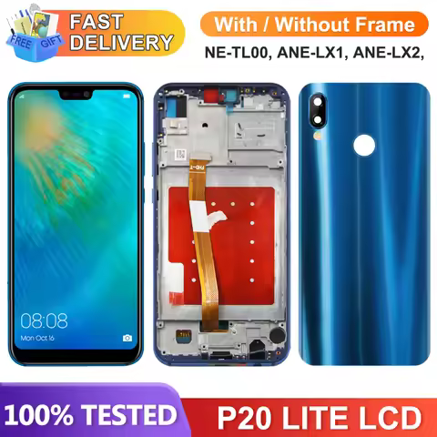 5.84" Screen for Huawei P20 lite Lcd Display Digital Touch Screen Digitizer with Frame for Huawei P2