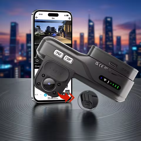 4G LTE Dashcam Remote Live-View Car DVR Two-Way Talk Front and Inside Lens GPS 24/7 Parking IR Night