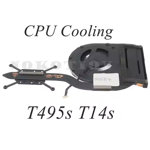 SH40R19643 5H40X89400 5H40X89401 Radiator for Lenovo T495s T14s Heatsink FA491 UMA_THM FRU 02DL973 0