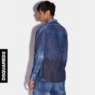 DSQUARED2 D2 Casual Gradient Print Denim Shirt
