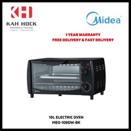 MIDEA MEO-10BDW-BK 10L TOASTER OVEN - 1 YEAR MANUFACTURER WARRANTY + FREE DELIVERY