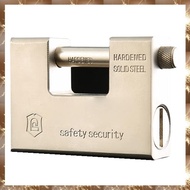 (O I Q B)Heavy Duty Armoured Padlock Security Lock Container Warehouse 4 Keys 94MM