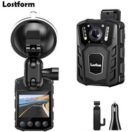 Losfom WD1 Body Worn Action Police Camera 2 Inch LCD 128GB HD 1080P 2100Mah Infrared Night Vision D