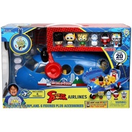 Jada Toys Pocket Watch Ryan's World Tour Combo Panda Airlines Playset