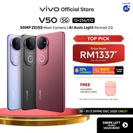 vivo V50 5G ZEISS Multifocal Portrait, IP69, AI Aura Light Portrait, 6000mAh+90W, 4K video, Live Pho