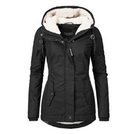 GDS Waterproof Warm Hooded Winter Coat Thickend Fleece Lined Cotton Coat for Women women winter cold