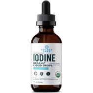 Organic Nascent Iodine Drops by Solace | Iodine Supplement for Thyroid Support | 1 Year Supply | USD