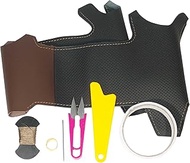 Tricolore EX 1BS1A11B2D1F 1A - 11 BS, A3, Brown Leather x Cafe Brown Stitching, DIY Steering Genuine