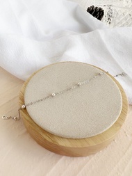 【S925純銀】圓球細手鍊－點點 #925純銀 極細鍊 百搭