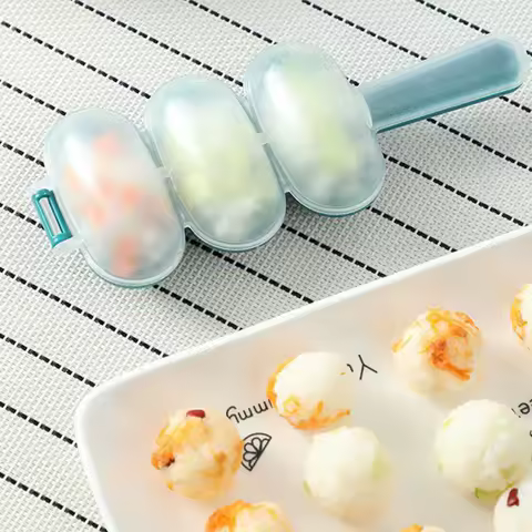 Rice Ball Shaker DIY Rice Baller Shakers Lunch Maker Mould Onigiri Mold DIY Rice Baller Shakers Kitc