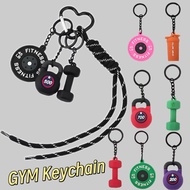 Fashion 3D Mini Dumbbell Water Cup Pendant Keychain Fitness Enthusiast Athlete Camera Mobile Phone S