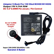 ASUS VIVOBOOK ADAPTOR 19V 4.74A 90W (4.5*3.0MM) PIN CENTRAL PRO 14X OLED M3400 M1403Q ZENBOOK UX51V 