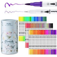 Ohuhu Illustration Pens, 60 Colors, Brush and Extra Fine Point, Art Marker Pens, Watercolor Pens, Vi