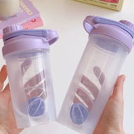 1 PC 500 Ml / 700 Ml Candy Color, Minimalism, Plastic Water Bottle With Scale(Ml & Oz), Milkshake Cu